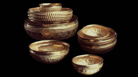 Piezas de un famoso tesoro antiguo resultan estar hechas de metal alienígena