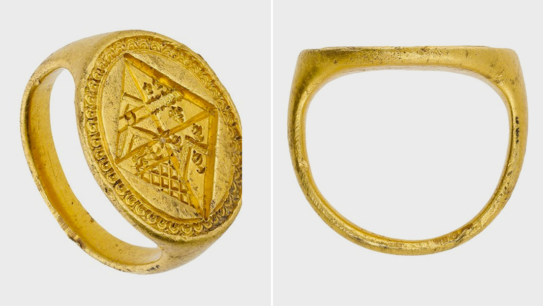 Jubilado británico encuentra un anillo de oro del siglo XVII