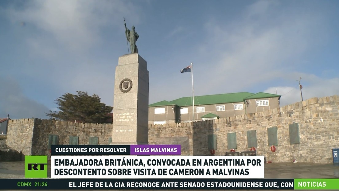 Argentina convoca a la embajadora de Reino Unido tras la visita de Cameron a Malvinas