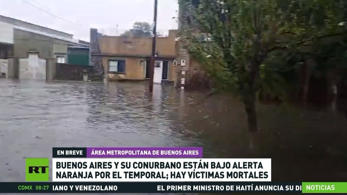 Buenos Aires y el conurbano están en alerta naranja por el temporal