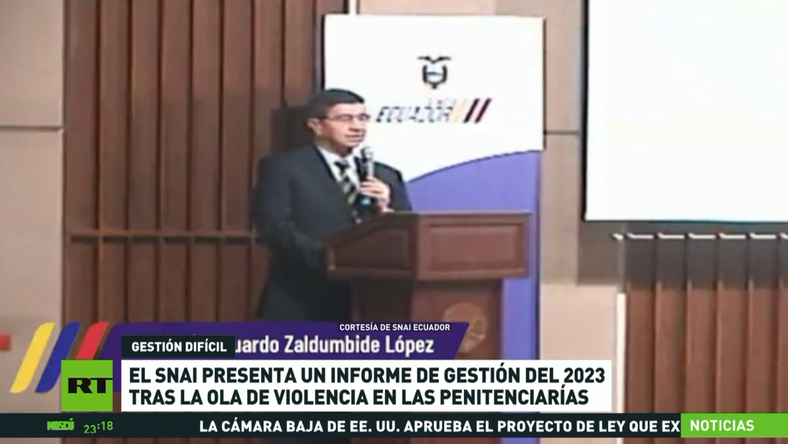 Servicio penitenciario de Ecuador presenta un informe del 2023 tras ola de violencia en las cárceles