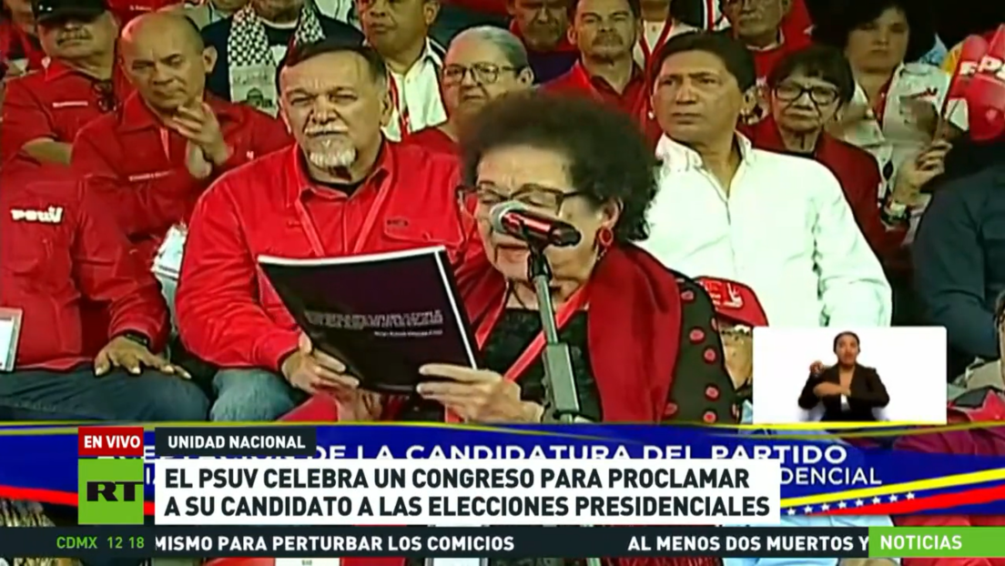 El PSUV celebra un congreso para proclamar a su candidato a las presidenciales de Venezuela