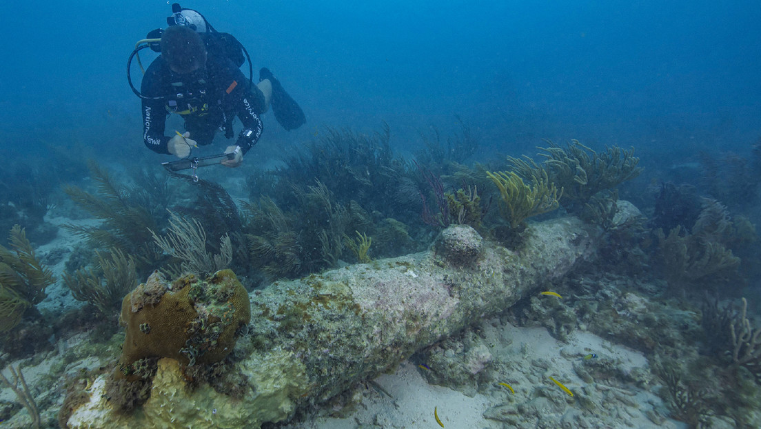 Identifican un centenario buque de guerra hundido frente a las costas de Florida
