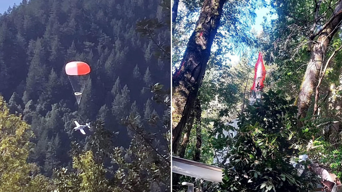 Milagro en el aire: paracaídas salva a familia tras falla de motor en pleno vuelo