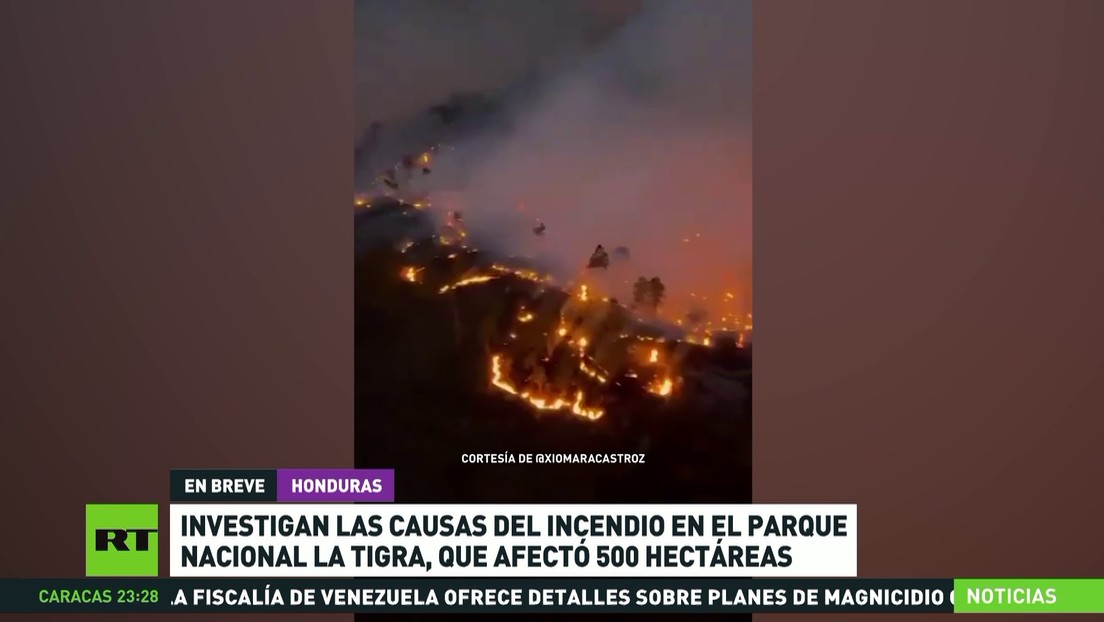 Investigan las causas del incendio en un parque nacional en Honduras que afectó 500 hectáreas