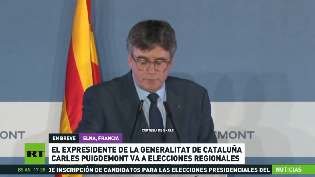 El expresidente de la Generalitat de Cataluña Carles Puigdemont va a elecciones regionales