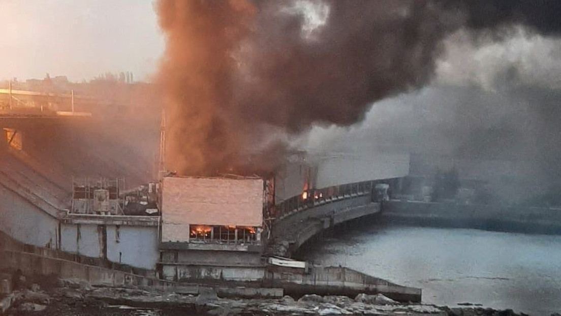VIDEO: Misil impacta la mayor estación hidroeléctrica de Ucrania