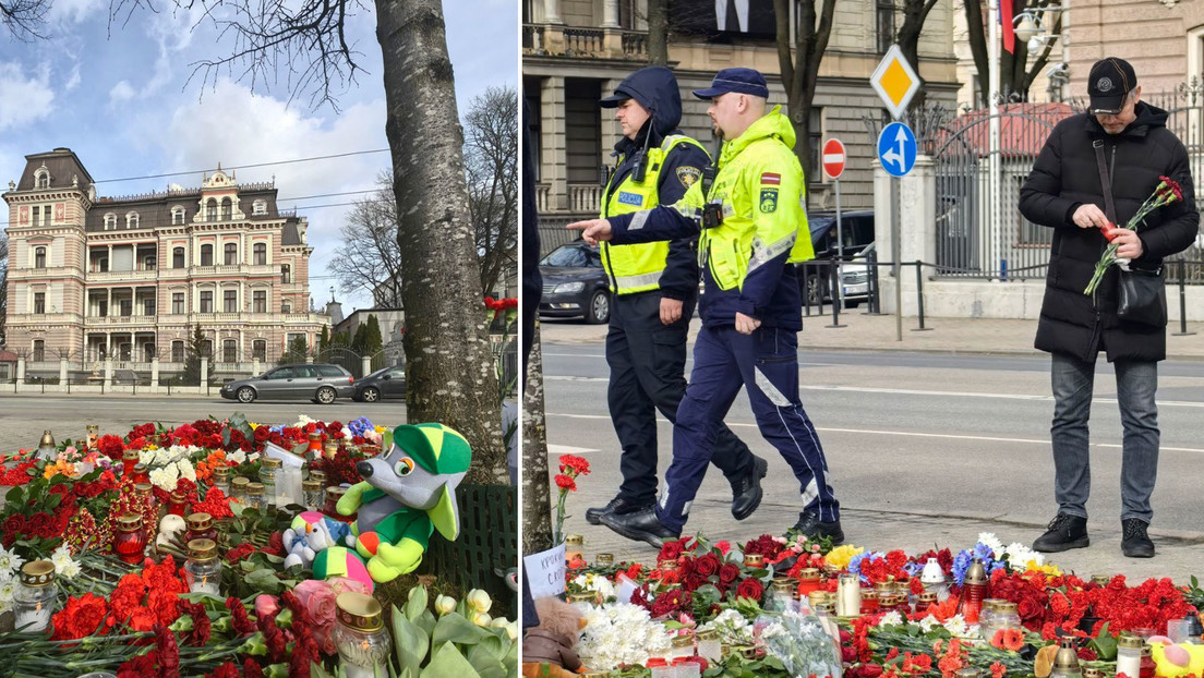 Letonia prohíbe llevar flores a la Embajada rusa en honor a las víctimas del atentado terrorista