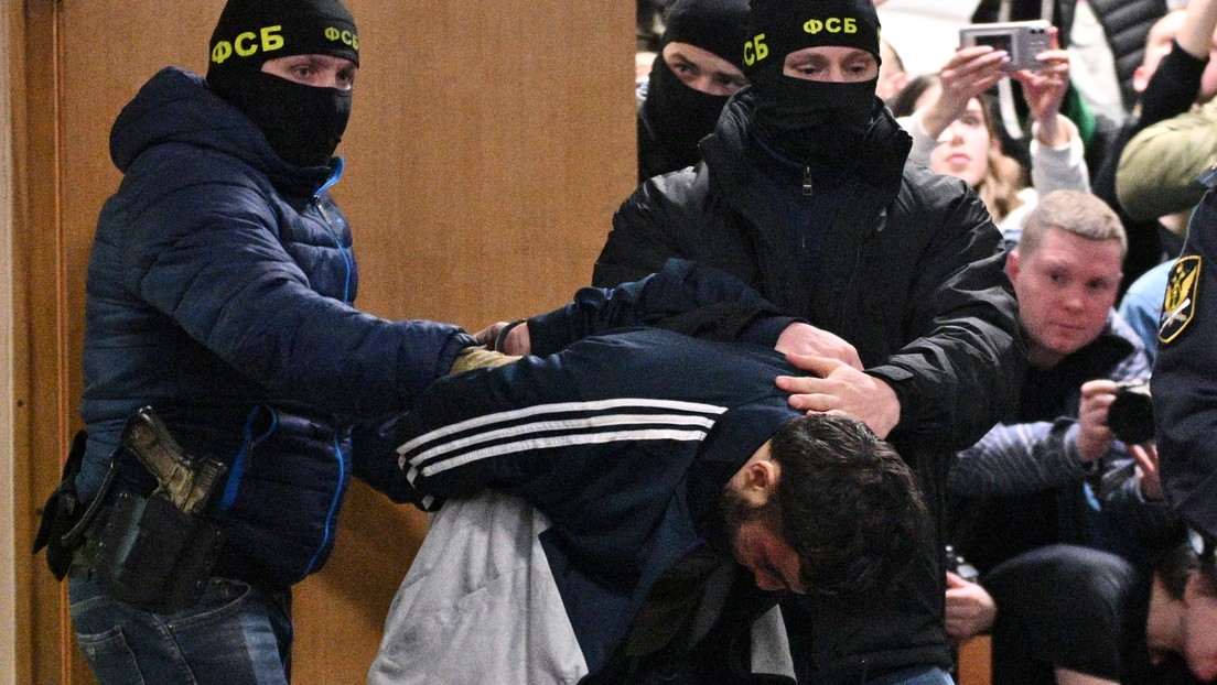 Primeras imágenes de los terroristas del Crocus City Hall desde un tribunal de Moscú