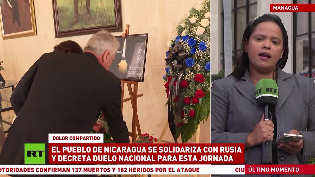 Nicaragua se solidariza con Rusia y decreta duelo nacional para esta jornada