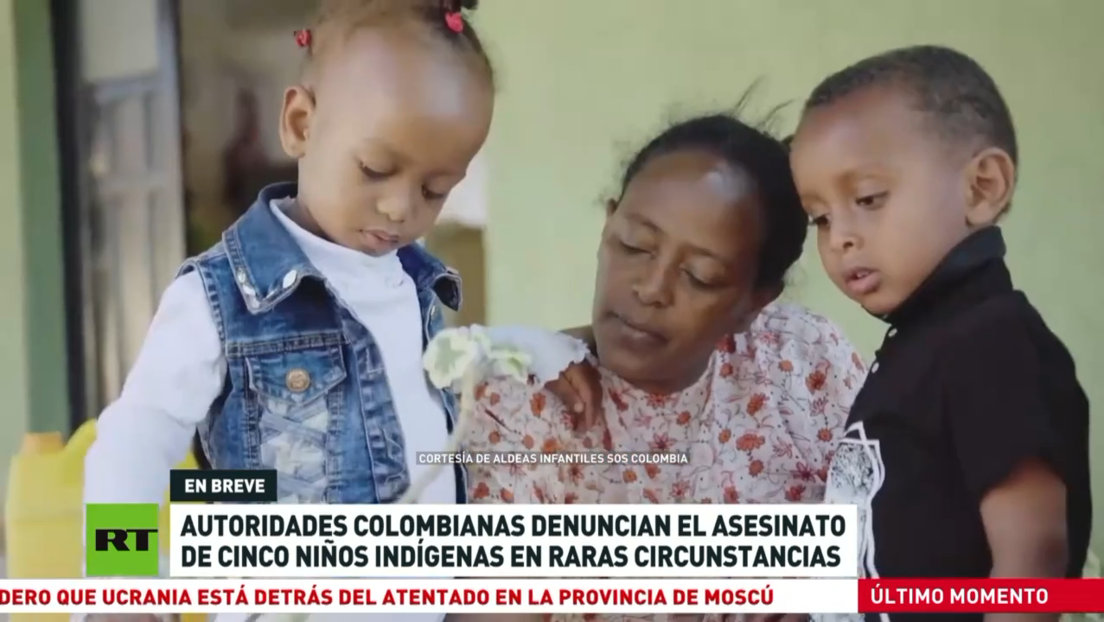 Autoridades colombianas denuncian el asesinato de cinco niños indígenas en raras circunstancias