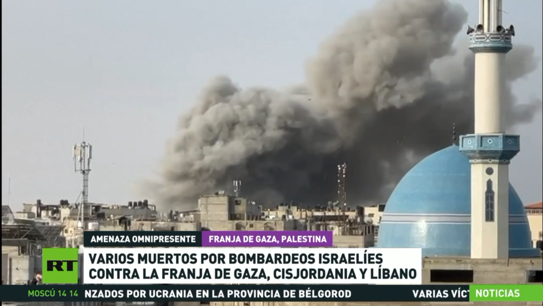 Varios muertos por bombardeos israelíes contra la Franja de Gaza, Cisjordania y el Líbano