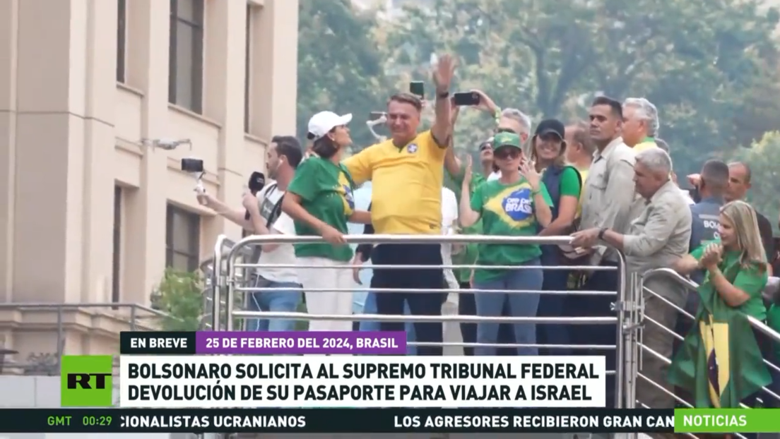 Bolsonaro solicita al Supremo Tribunal Federal de Brasil la devolución de su pasaporte para viajar a Israel