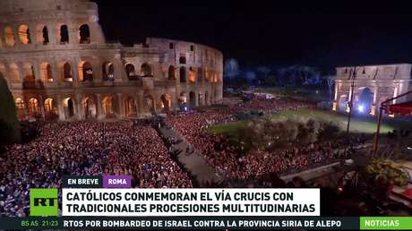 Católicos conmemoran el Vía Crucis con tradicionales procesiones multidinarias