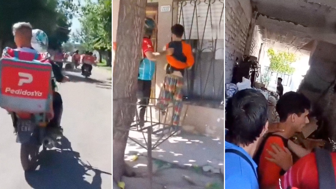 VIDEO: Le roba moto a un repartidor argentino y le dan una dura lección