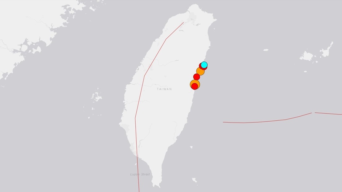 Enjambre sísmico en Taiwán tras el terremoto de 7,5