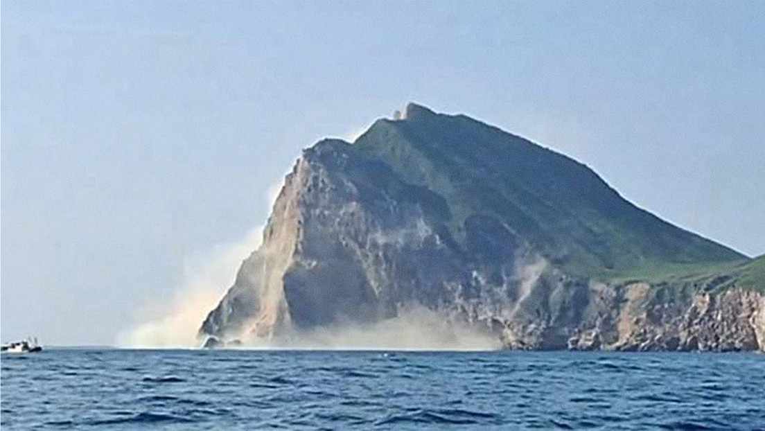 VIDEO: Parte de una popular isla turística se derrumba tras el terremoto en Taiwán