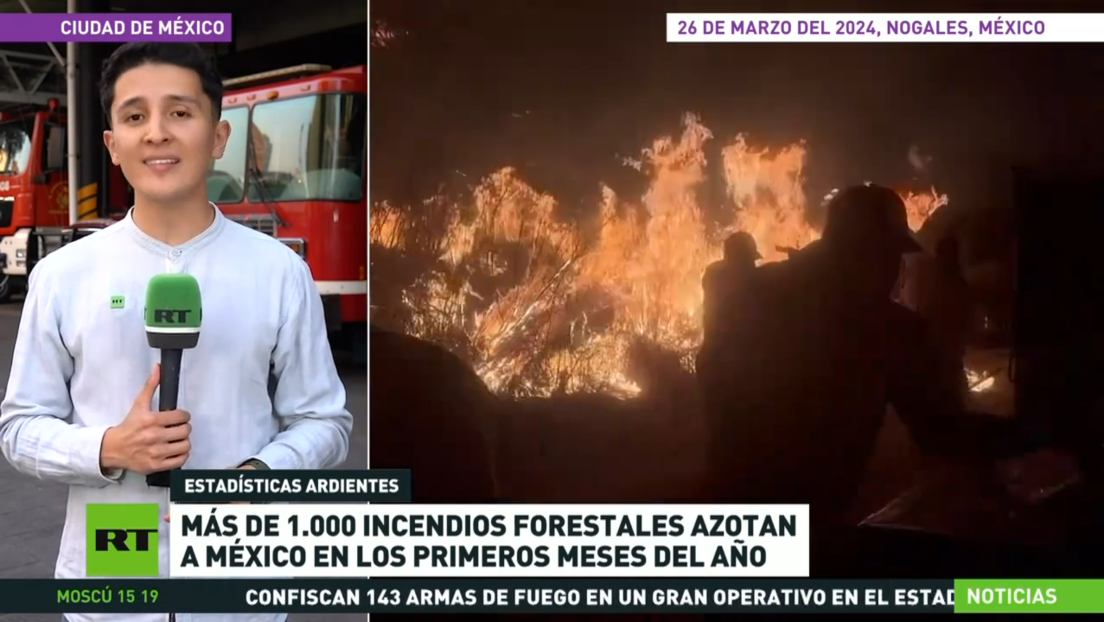 Más de 1.000 incendios forestales azotan a México en los primeros meses del año