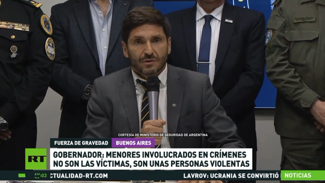 Gobernador de provincia argentina: menores involucrados en crímenes no son víctimas, son personas violentas