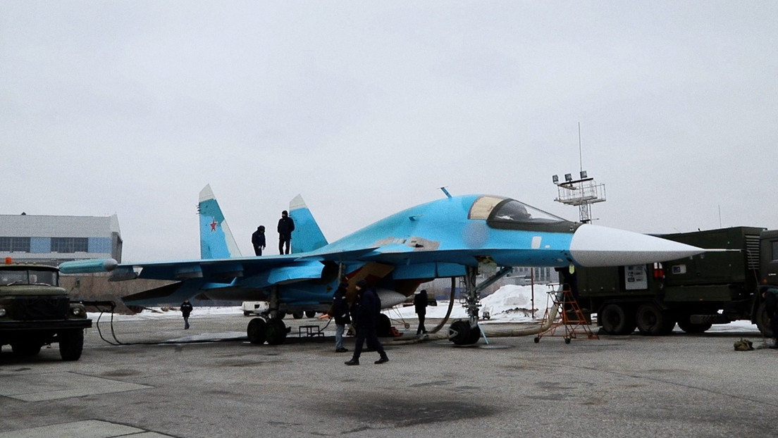 VIDEO: Fuerzas Aeroespaciales de Rusia reciben nuevos bombarderos Su-34