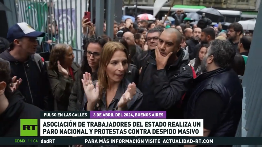 Asociación de Trabajadores del Estado de Argentina realiza un paro nacional y protestas contra los despidos masivos
