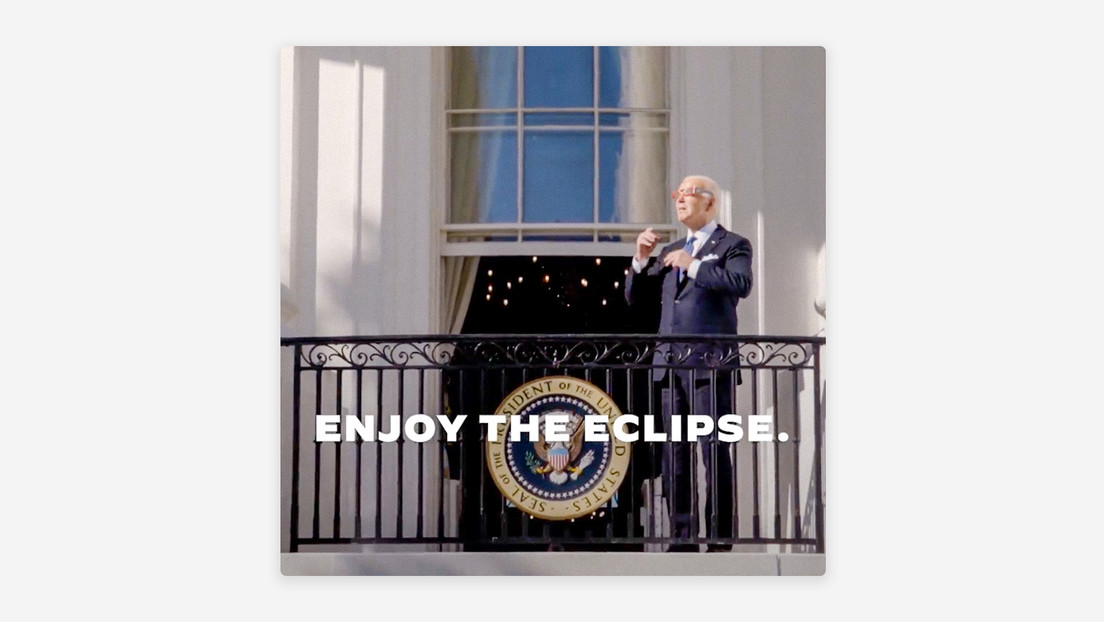"No seas tonto": Biden recuerda a los estadounidenses que usen protección al ver el eclipse