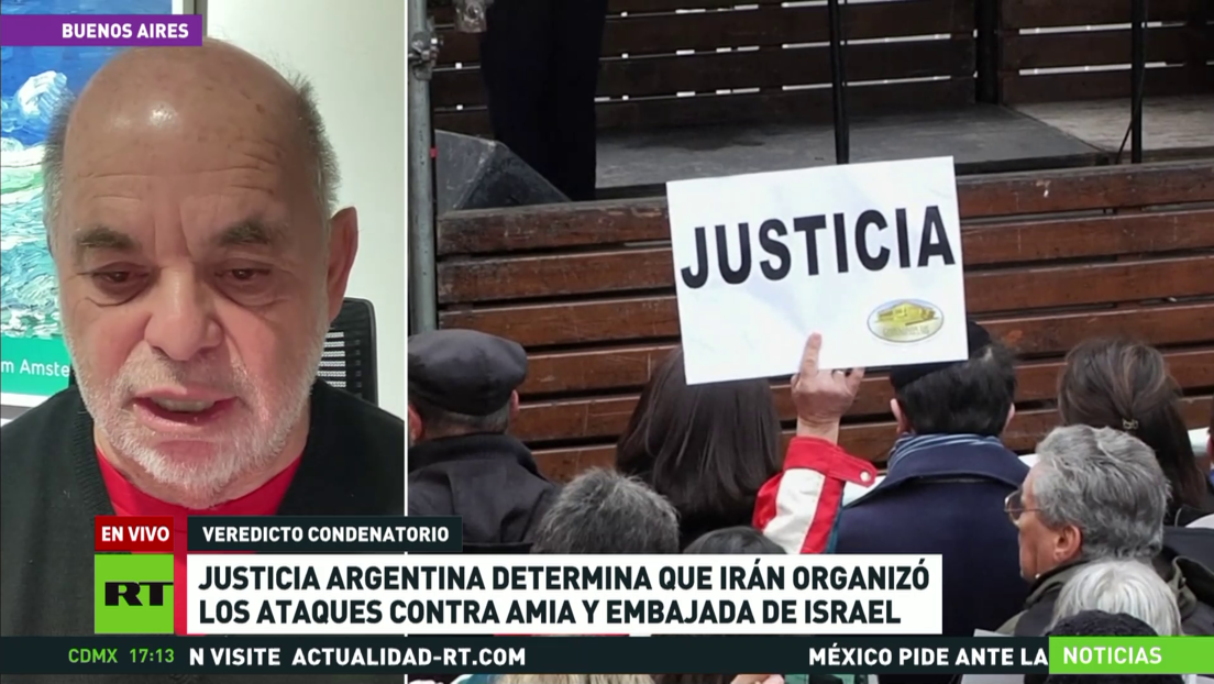 Experto: Justicia argentina inculpa a Irán sobre la base de informes de inteligencia, no de pruebas judiciales