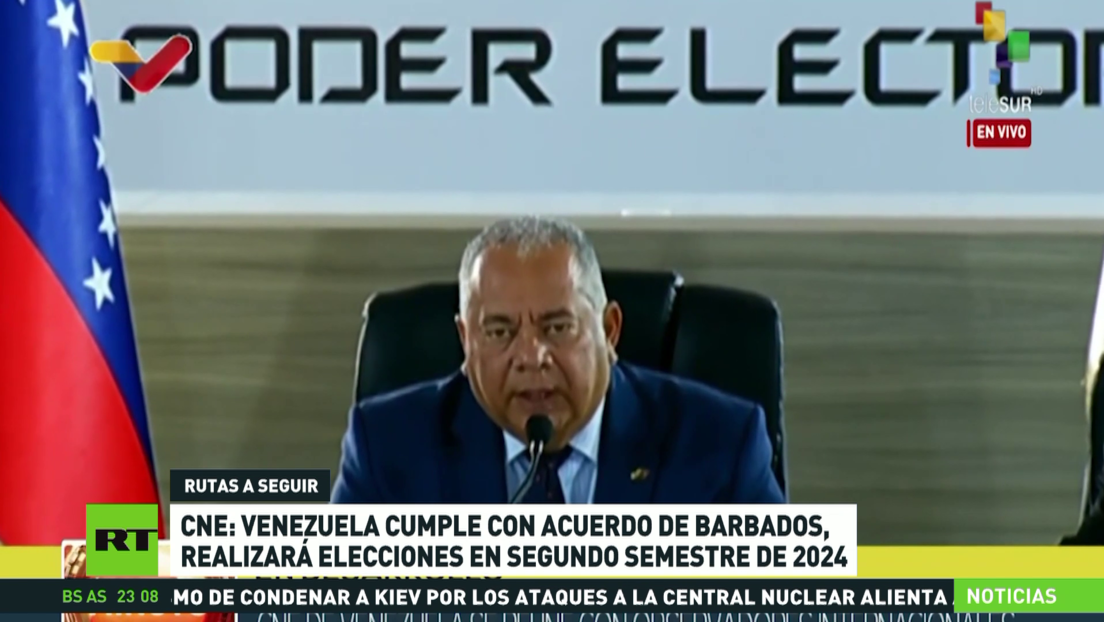 CNE: Venezuela cumple con el Acuerdo de Barbados y realizará elecciones en segundo semestre de 2024