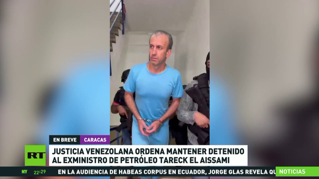 Justicia venezolana ordena mantener detenido al exministro de Petróleo Tareck El Aissami