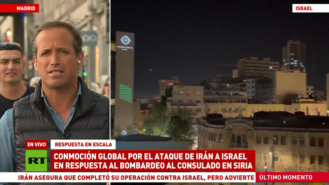 Conmoción global por el ataque de Irán a Israel en respuesta al bombardeo al Consulado en Siria