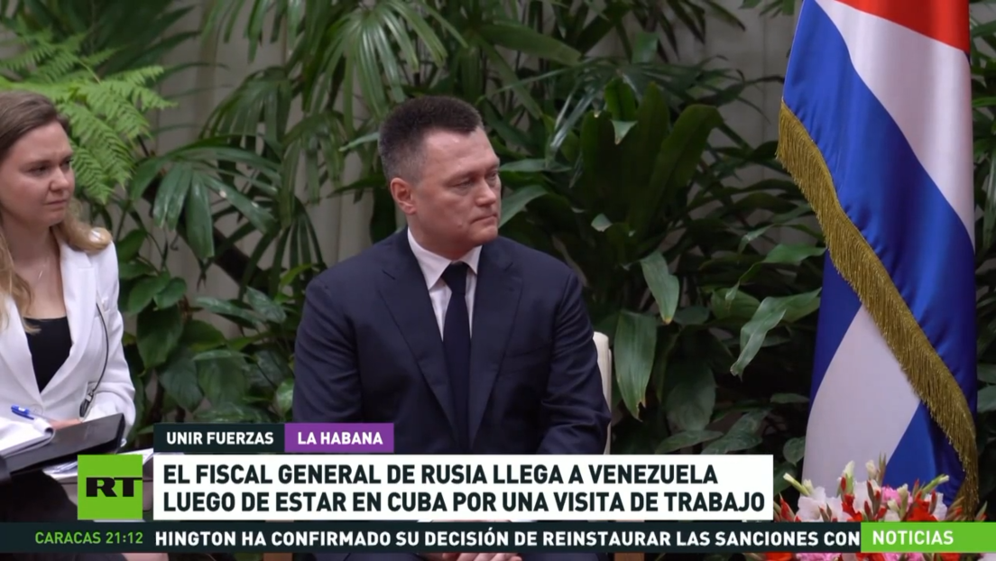 El fiscal general de Rusia llega a Venezuela luego de cumplir en Cuba una visita de trabajo