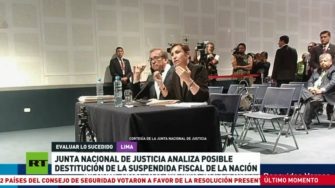 Junta Nacional de Justicia de Perú analiza posible destitución de la suspendida fiscal de la Nación