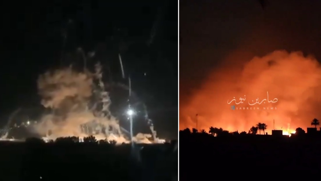 VIDEO: Fuerte explosión en una base militar de Irak
