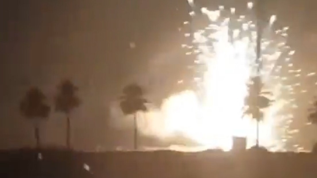 VIDEO: El momento de la gran explosión en una base militar de Irak