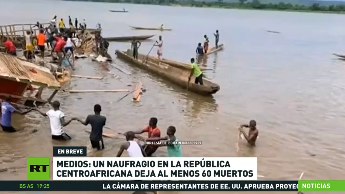 Reportes: un naufragio en la República Centroafricana deja al menos 60 muertos
