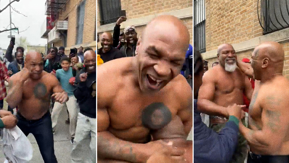 VIDEO: La pelea a mano limpia y sin camisa de Mike Tyson en la calle