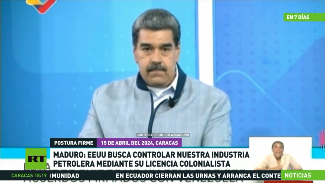 Maduro: EE.UU. busca controlar nuestra industria petrolera mediante su licencia colonialista