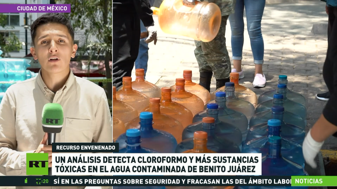 Un análisis detecta cloroformo y más sustancias tóxicas en agua contaminada de la capital mexicana