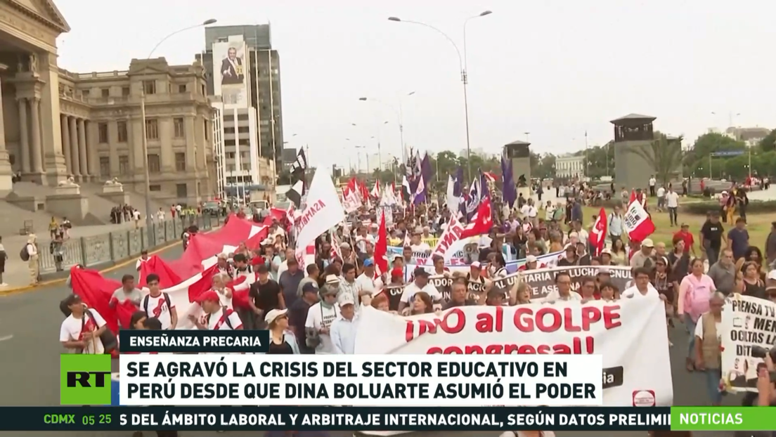 Se agrava la crisis del sector educativo en Perú desde que Dina Boluarte asumió el poder