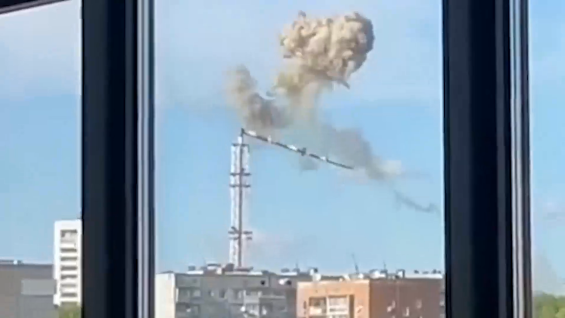 Ucrania confirma la destrucción de la torre de televisión en Járkov (VIDEOS)