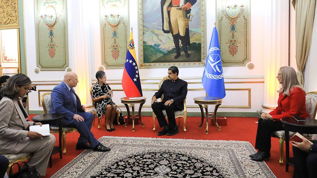 Maduro recibe en Caracas al fiscal de la CPI para revisar acuerdos conjuntos