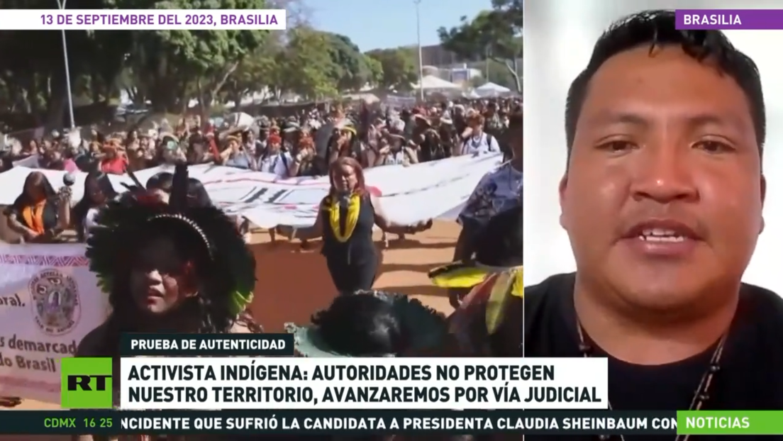 Indígenas de Brasil se movilizan para reivindicar la garantía de sus derechos