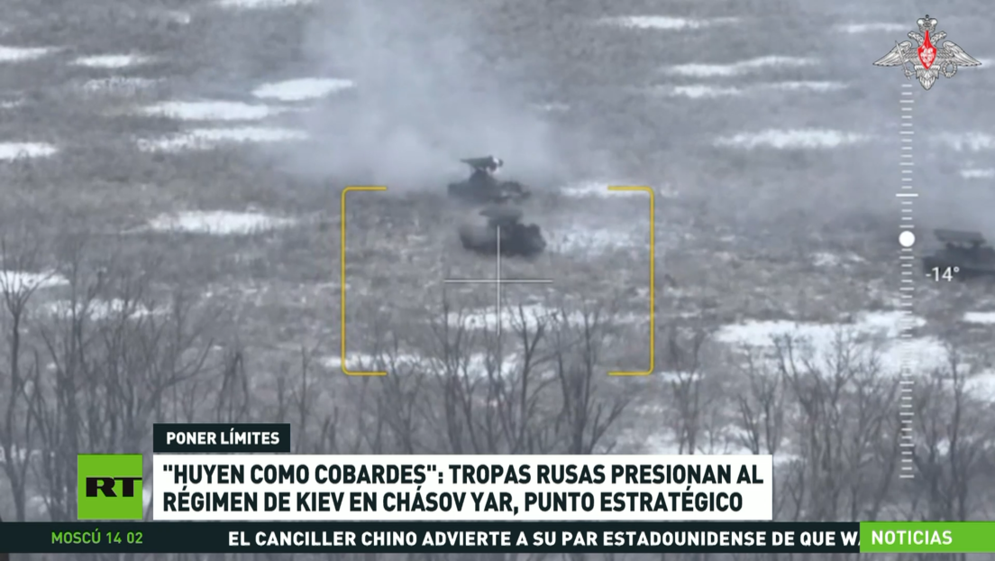 Tropas rusas presionan al Ejército ucraniano en Chásov Yar, punto estratégico