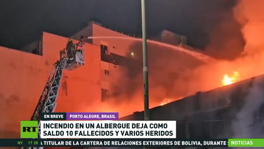 Incendio en un albergue en Brasil se salda con 10 fallecidos y varios heridos