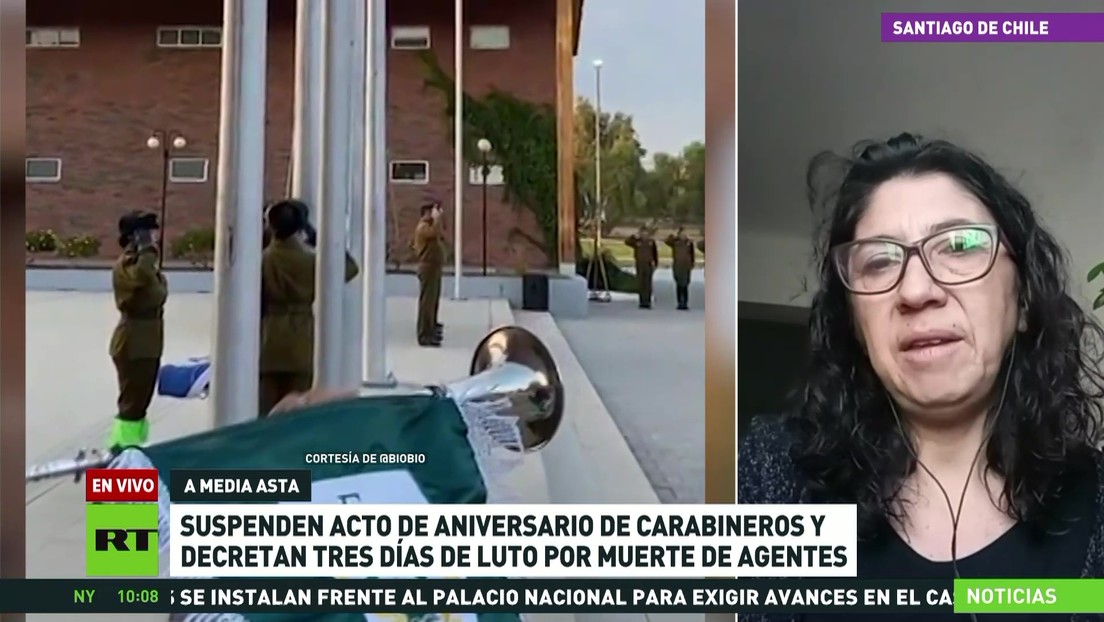 Suspenden actos de aniversario de Carabineros de Chile y decretan 3 días de luto por muerte de agentes
