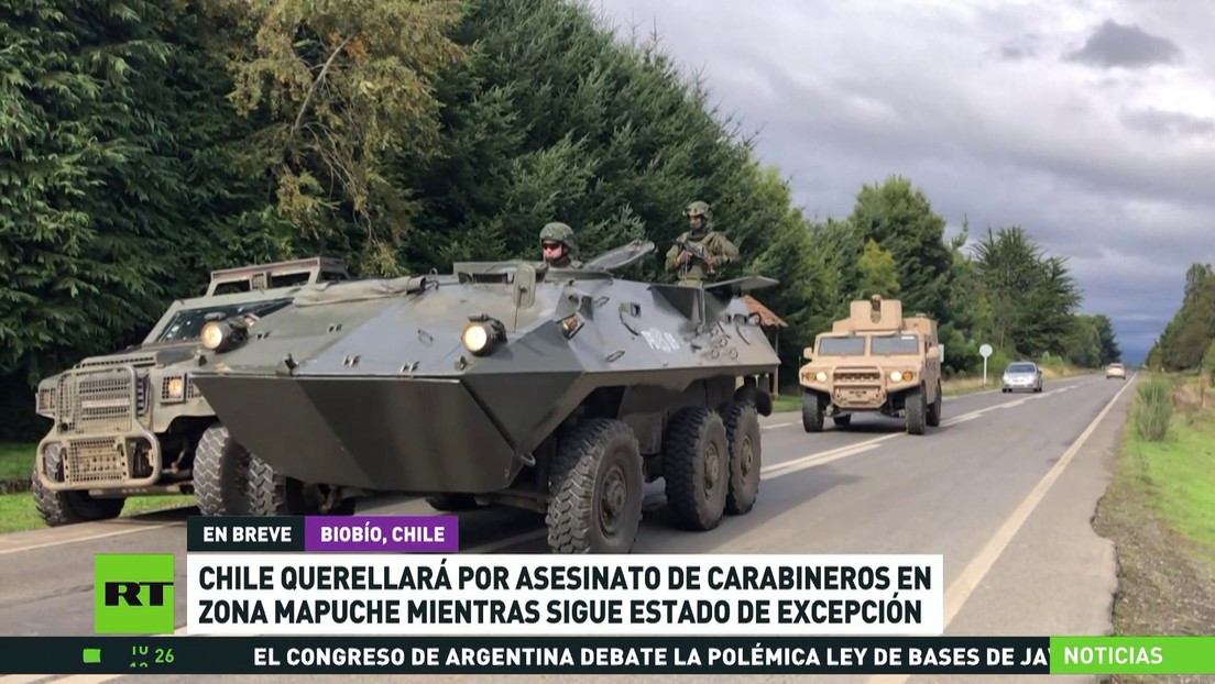 Chile querellará por asesinato de carabineros en zona mapuche