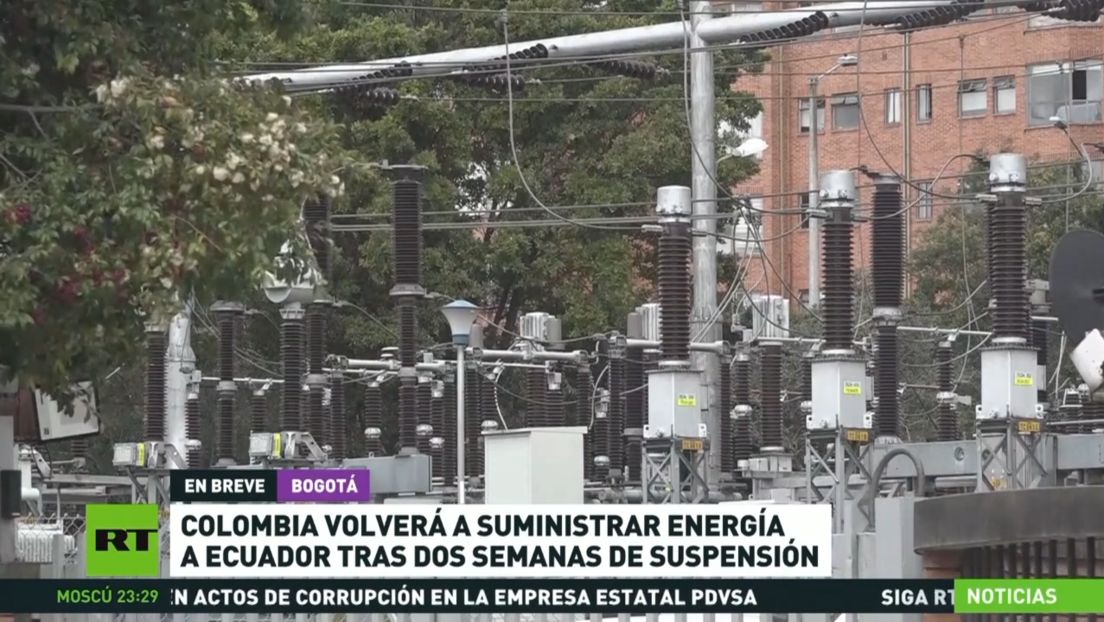 Colombia volverá a suministrar energía a Ecuador tras dos semanas de suspensión