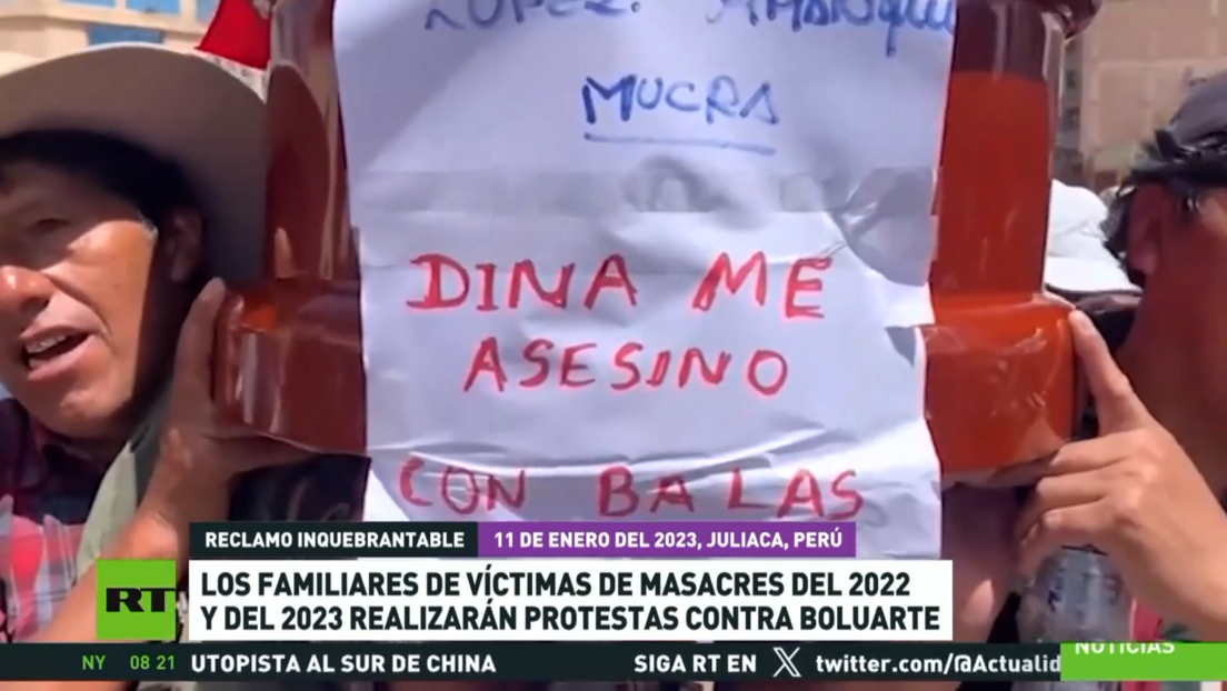 Familiares de víctimas de masacres del 2022 y el 2023 realizarán protestas contra Boluarte