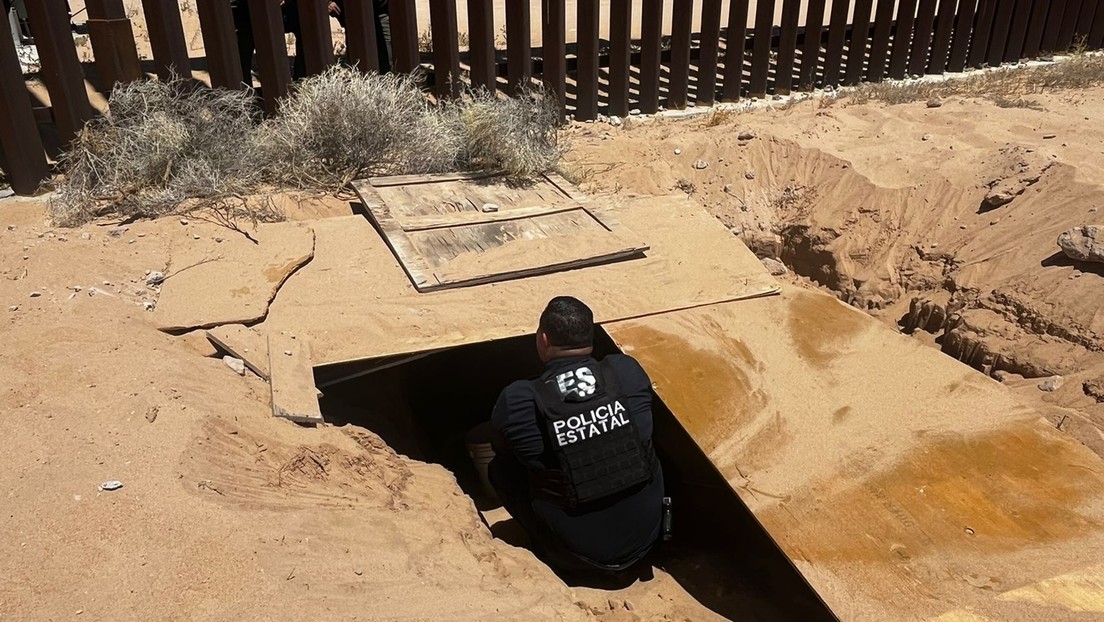 Hallan un 'narcotúnel' bajo el muro fronterizo entre México y EE.UU. (VIDEO, FOTOS)