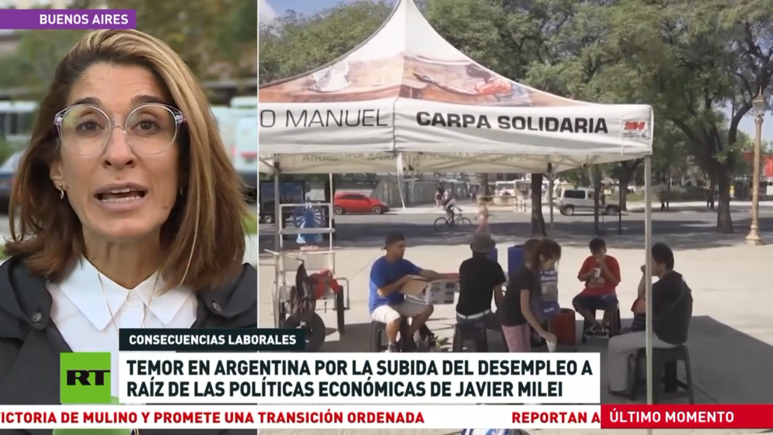 Temor en Argentina por la subida del desempleo a raíz de las políticas económicas de Milei